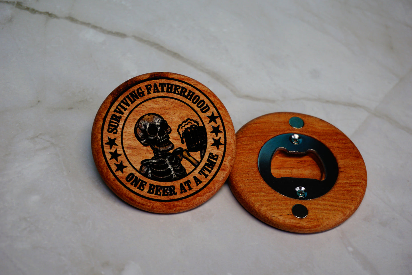 Surviving Fatherhood Bottle Opener